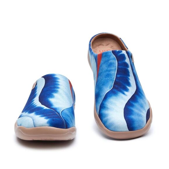 UIN Men's Mules Comfort Shoes Casual slipper (INDIGO WAVES MALAGA) - Picture 9 of 10